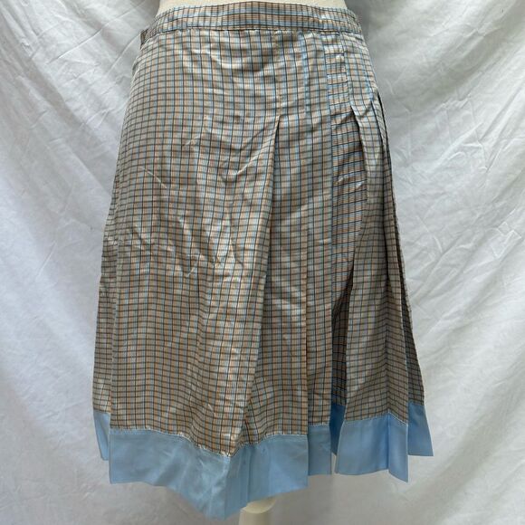 Club Monaco Silk Skirt Cheerleader Pleated Sz 2 Preppy Academia - Picture 1 of 7